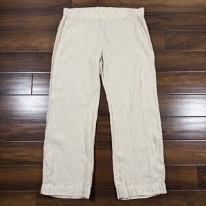 Lilly‎ Pulitzer Women's Size XL Sand Bar Deri Linen Palazzo Pull On Pants 010259